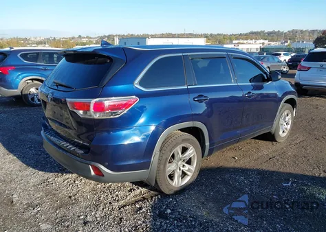 2015 Toyota Highlander Limited Platinum V6 из США, поврежденный, VIN 5TDDKRFH5FS217739
